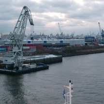 International port of Hamburg, where we boarded our vessel